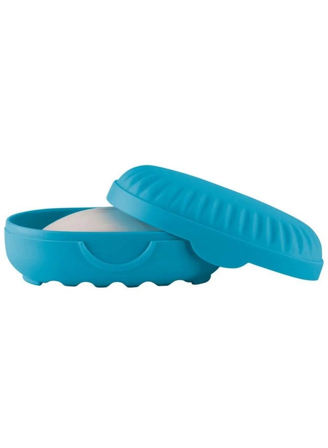 Kuber Industries Soap Holder for Bathroom | Portable Plastic Self Draining Soap Holder | Leakproof Soap Box for Bathroom, Outdoor Camping, Traveling | Sky Blue - Image 3