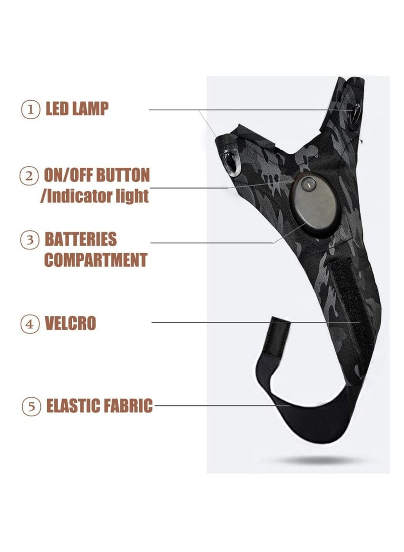 EVEREEN 1 Pair Rechargeable Led Flashlight Gloves Birthday Fathers Day Gift from Daughter Son Wife Unique Camping Gadgets Led Gloves for Men Mechanic Car Guy Repairing  - Image 2