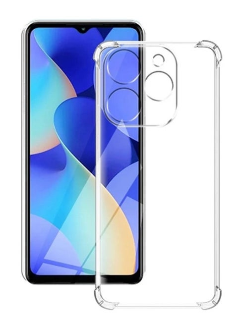 جراب هاتف لهاتف itel A70 شفاف للغاية ومضاد للخدش ومضاد للصدمات وغطاء خلفي من مادة TPU