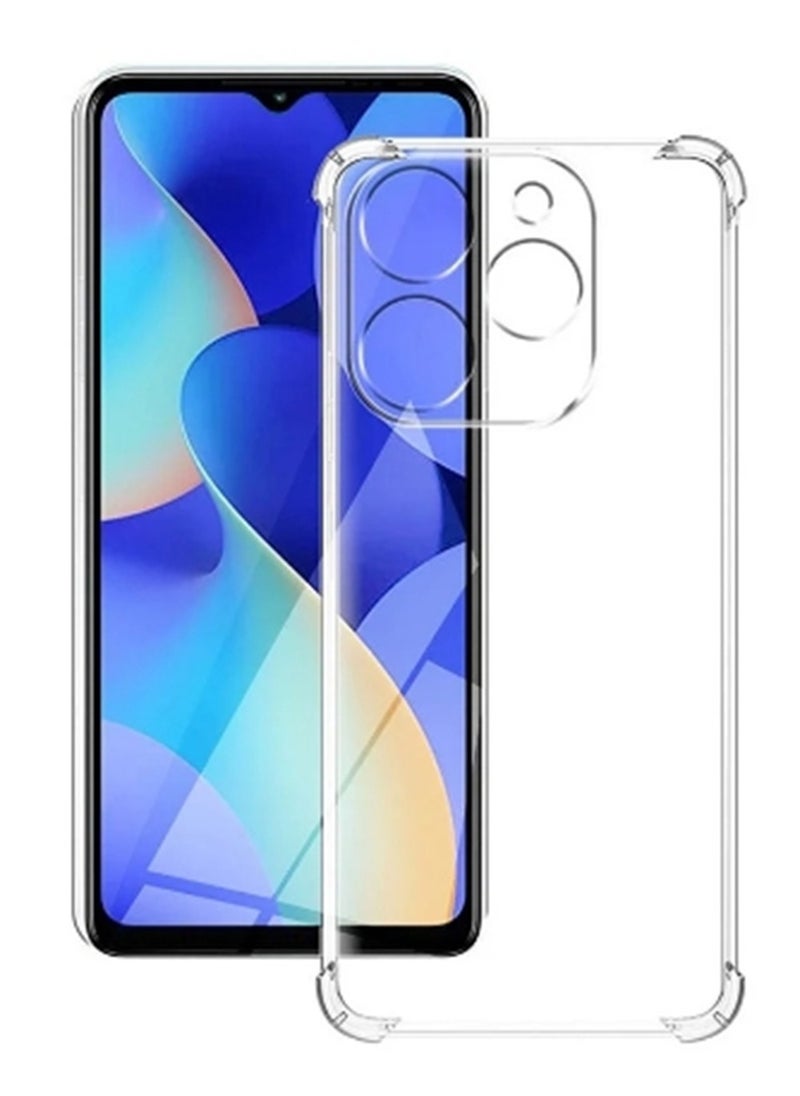 جراب هاتف لهاتف itel A70 شفاف للغاية ومضاد للخدش ومضاد للصدمات وغطاء خلفي من مادة TPU