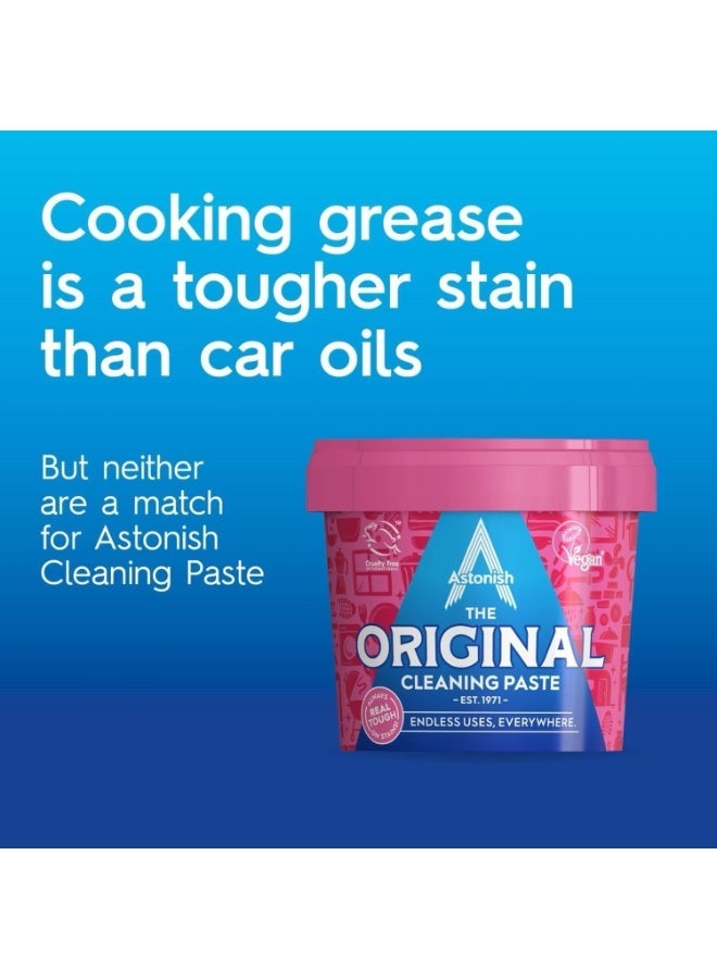 Astonish The Original Cleaning Paste Mandarin Peaches Scent Multi Surface Stain Remover Grease Buster Tough Kitchen Cleaner Chemical Free Household Scrub Bathroom Essential 500G - Image 2