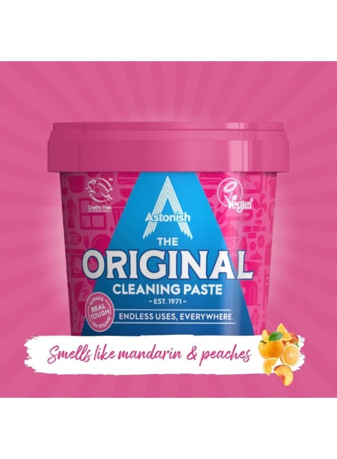 Astonish The Original Cleaning Paste Mandarin Peaches Scent Multi Surface Stain Remover Grease Buster Tough Kitchen Cleaner Chemical Free Household Scrub Bathroom Essential 500G - Image 5