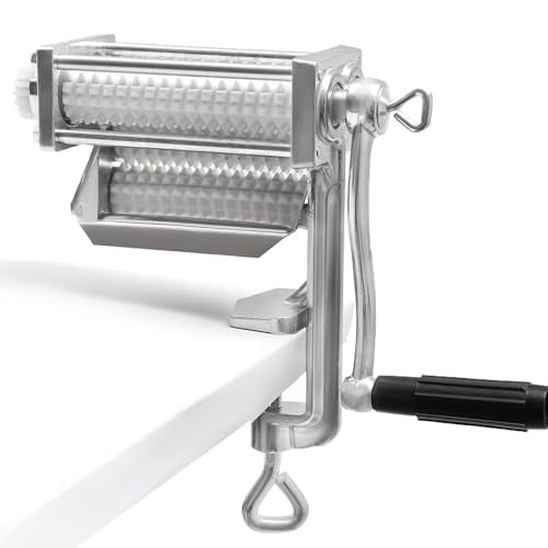 RLOZUI Heavy Duty Manual Meat Tenderizer Cuber Tool Steak Flatten Cuber Rolling Meat Poultry Tenderizer Machine Clamp on Meat Tenderizer Kitchen Tool - Image 1