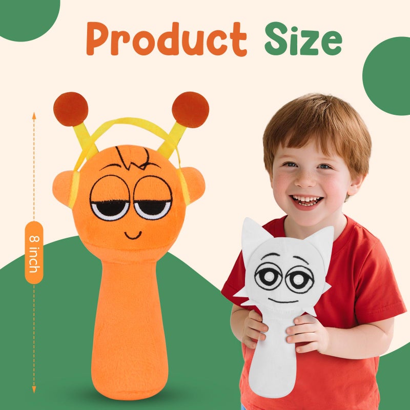 Skymetis Sprunky Plush Toy - Birthday Party Stuffed Animal, Orange Play Plush Toy for Sprunky Stage 3, Soft Toy for 4-6 Year Old Girls and Boys, Kids' Birthday Decoration - Image 2