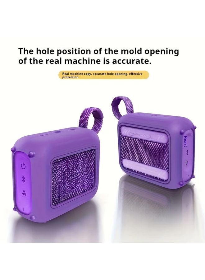 JBL GO 4 Grey Silicone Protective Case Anti Slip Shockproof Soft Cover Enhanced Audio - Image 4