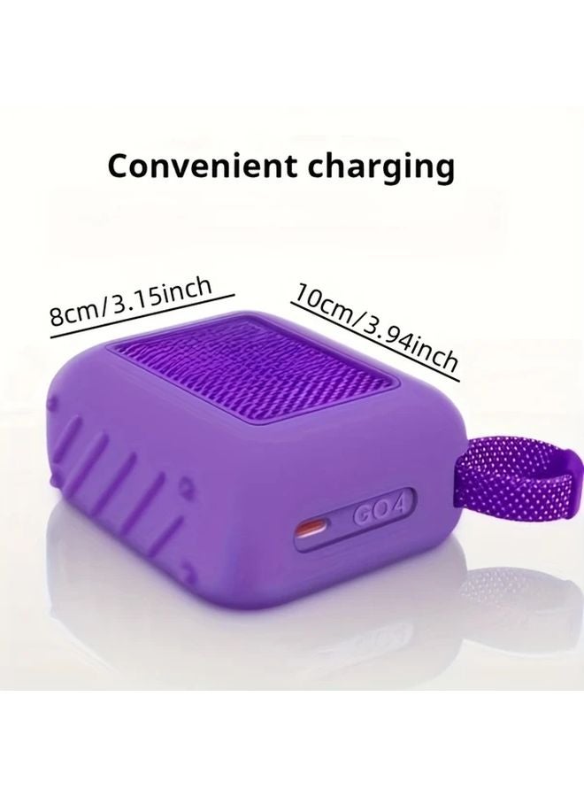 JBL GO 4 Grey Silicone Protective Case Anti Slip Shockproof Soft Cover Enhanced Audio - Image 3