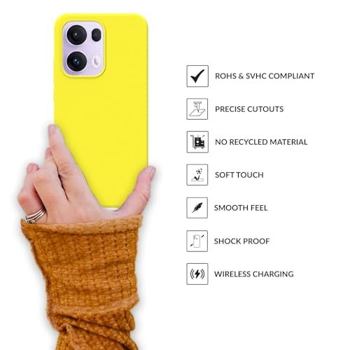 SPRIG Compatible with Oppo Reno 13 Pro Premium SilkTone Back Cover Drop Tested Shock Proof Mobile Case for Men, Women, Boys and Girls with Camera Protection (Shining Yellow) - Image 4