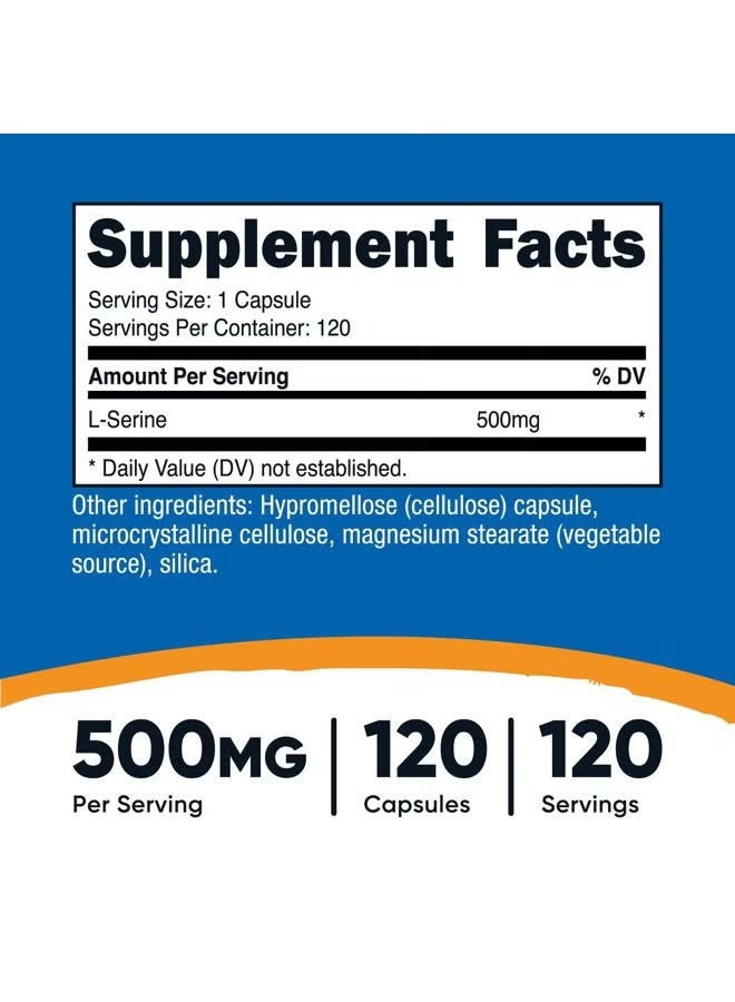Nutricost, L-Serine, 500 mg, 120 Capsules - Image 4