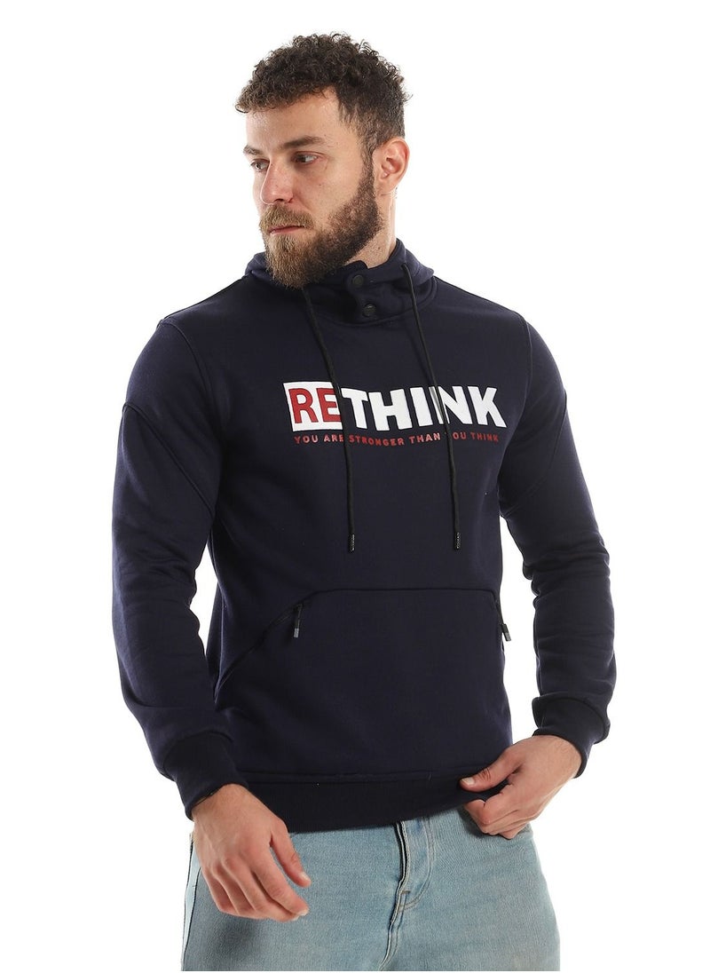 Caesar - Mens Printed Rethink Hoodie With Front Pockets - Image 1