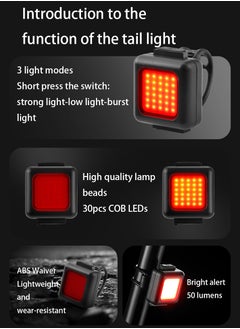 Bicycle Front and Rear Light Set: Type-C Rechargeable, Waterproof LED for Night Riding - pzsku/ZDAB113DA1A2CA6D9C0A6Z/45/_/1723625712/16d8bf75-813d-4e14-818b-8e4fdf460a67