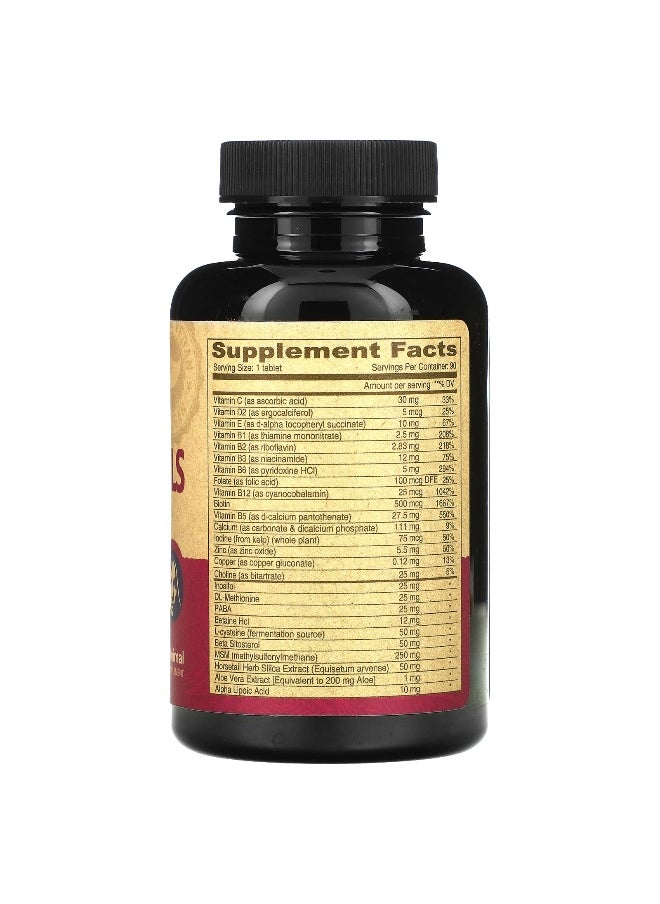 Deva Deva, Vegan Hair Nails & Skin with Biotin, 90 Tablets  - Image 2