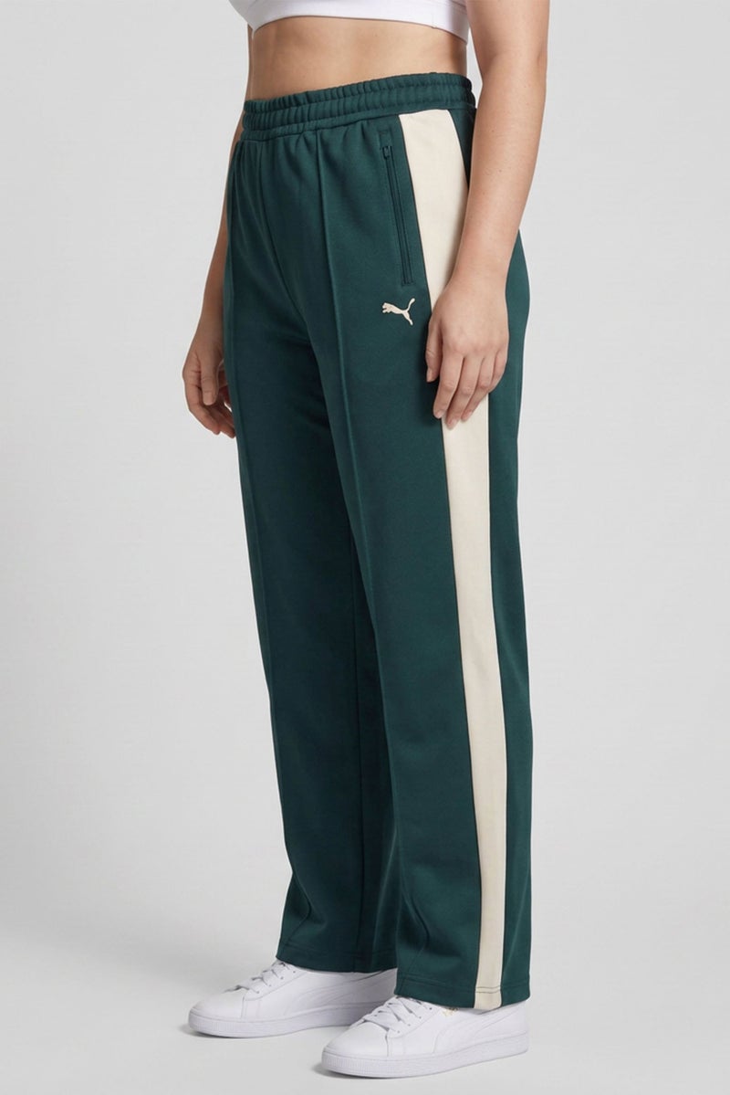 PUMA Women Comfort Fit Outdoor Straight Leg Track Pants, Green - Image 2