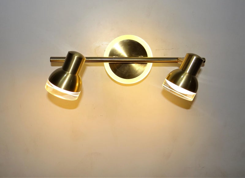FILLISKA® 3 in 1 Double Wall spot/Picture/Display/Mirror Light with Adjustable Head and Colour Changing Function (Luxurious Gold-987)(1 Year Warranty) - Image 5