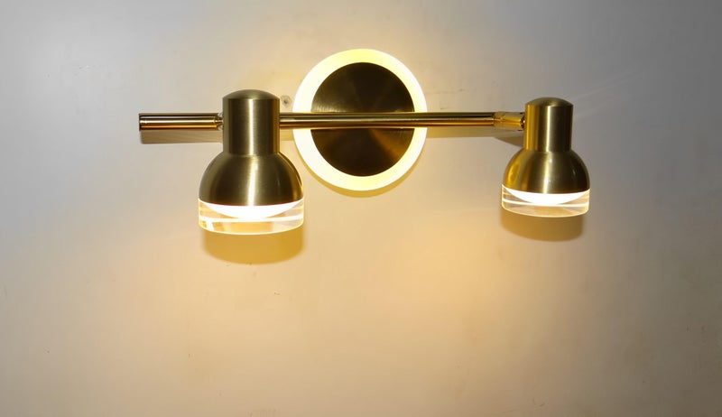 FILLISKA® 3 in 1 Double Wall spot/Picture/Display/Mirror Light with Adjustable Head and Colour Changing Function (Luxurious Gold-987)(1 Year Warranty) - Image 2