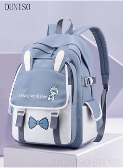 DUNISO Girl's School Backpack with Pencil Case Waterproof Book Bag with Compartments for Teen Girl Kid Students Elementary School Kids' School Bag With Large Capacity  - Image 5
