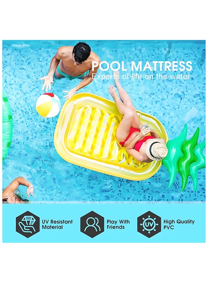 ECVV Inflatable Pool Float, Inflatable Raft Pool Floats for Summer, Pool Lounger, Pool Accessories, Lake Floats & Pool Toys, Fun Swimming Tools for Pool Lake Beach Party - Image 4