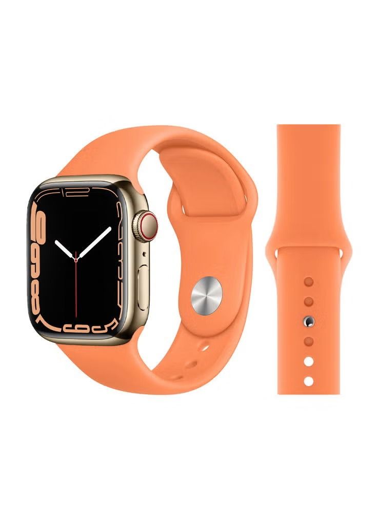 Zaboon Solid Silicone Replacement Band for Apple Watch 45/44/42mm Series 7/6/5/4/SE - Image 1