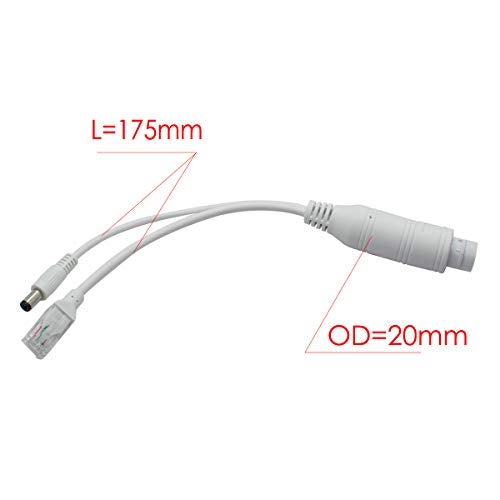 ANVISION Active 48V to 12V Waterproof PoE Splitter Adapter, IEEE 802.3af Compliant 10/100Mbps for IP Camera AP Voip Phone and More, White - Image 2