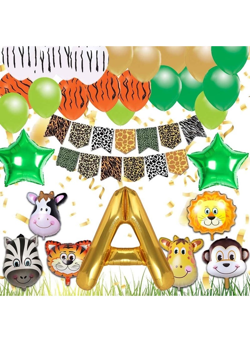 Exploded Safari Concept Letter A Birthday Party Celebration Set; Letter and Star Foil, Banner and Balloon Chain - pzsku/ZDAB14A5DF3F144A536D3Z/45/_/1725722603/76711058-4569-49ac-b1dc-b6d5b14308cc