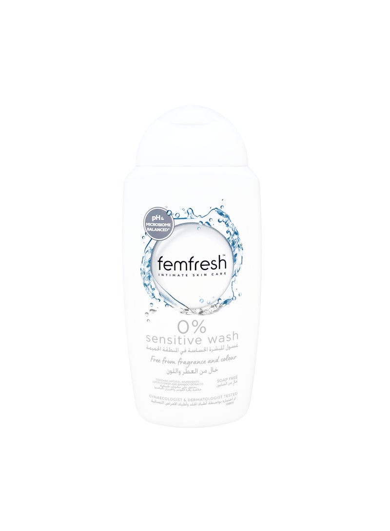 Femfresh Intimate Skin Care 0% Wash, 250ml