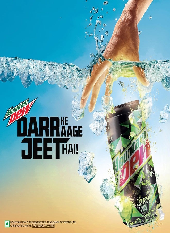 Mountain Dew Soft Drink, 300/330 ml(weight may vary) - Image 4