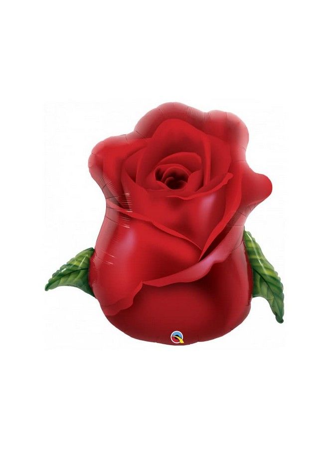 Qualatex 98696 Red Rose Bud Shaped 33 Inch Foil Balloon
