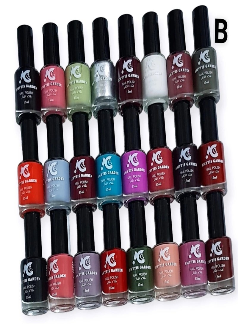 AMYTIS GARDEN nail polish set 24 color WW 606B - Image 1