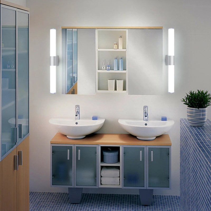 16W LED Vanity Lighting Fixture Wall Sconce Mirror Front Light Tube Makeup Dresser Lamp Fixture Pure White - Image 3