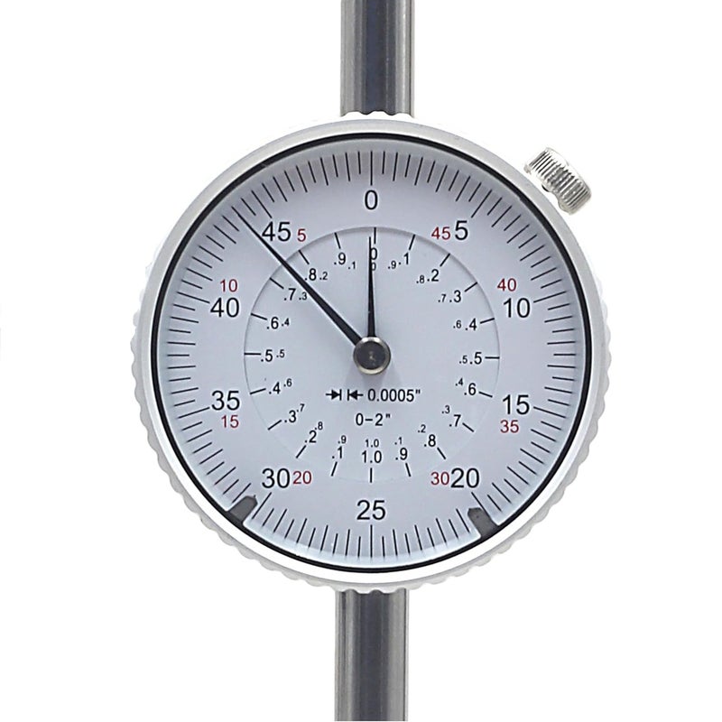 HFS (R) 0-2" Dial Indicator Lathe Tool High Precision, 2" Measuring Range, 0.0005" Graduation Interval - Image 2