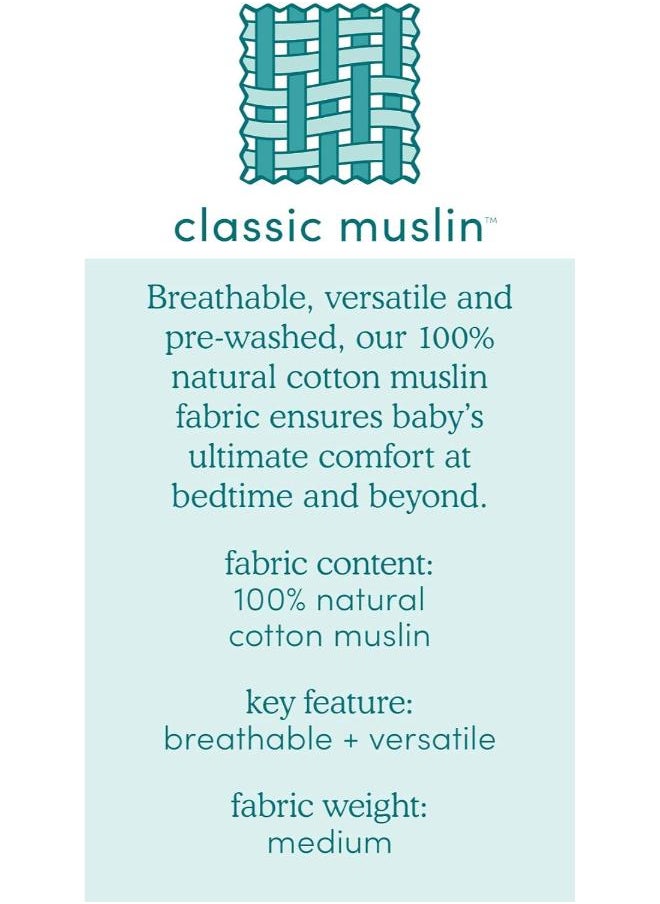 aden + anais Cotton Muslin Light Sleeping Bagnow + Zen, 0 - 6M  - Image 5