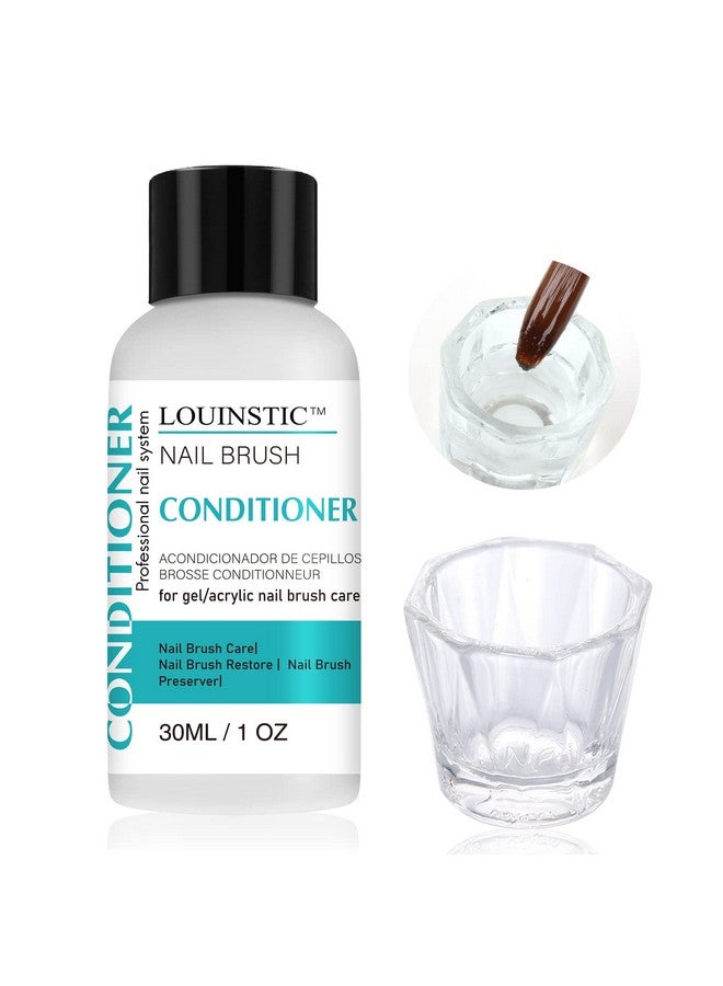 LOUINSTIC Nail Brush Cleaner And Conditioner Quickly Clean Gel Nail Brushes Paint Brushes Airbrushes Art Tools Nail Brush Preserver And Restorer For Kolinsky Acrylic Nail Brush & Gel Nail Brush - Image 2