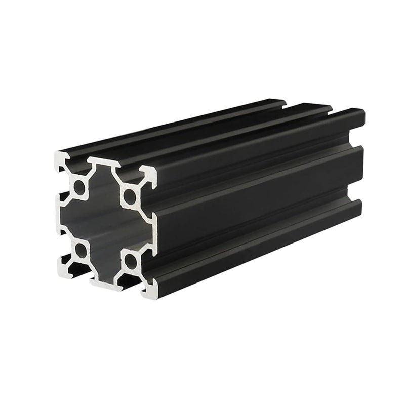RAHBI 1PC 4040 Black Double Slot V-Slot Aluminum Extrusion Profile for CNC 3D Printers Leisurely(Size:400mm) - Image 1