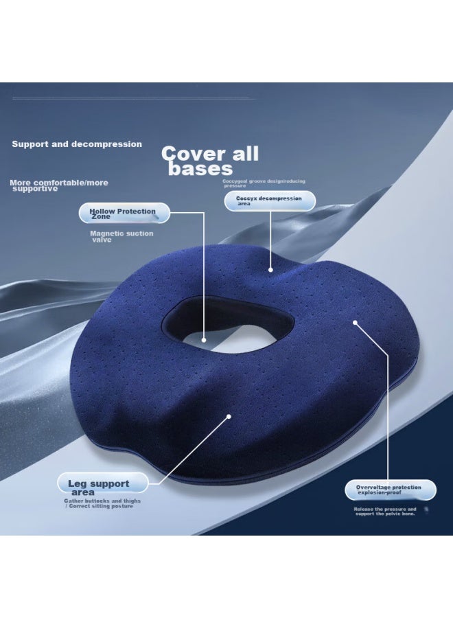 DiGallen Dijialun Hemorrhoid Cushion, Office Memory Foam Fistula Post-surgery, Tailbone, For Men And Women, Home And Car Use Pad, Seat Cushion - Image 3
