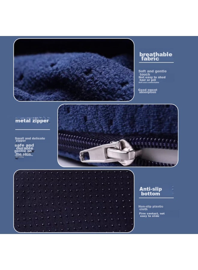 DiGallen Dijialun Hemorrhoid Cushion, Office Memory Foam Fistula Post-surgery, Tailbone, For Men And Women, Home And Car Use Pad, Seat Cushion - Image 2