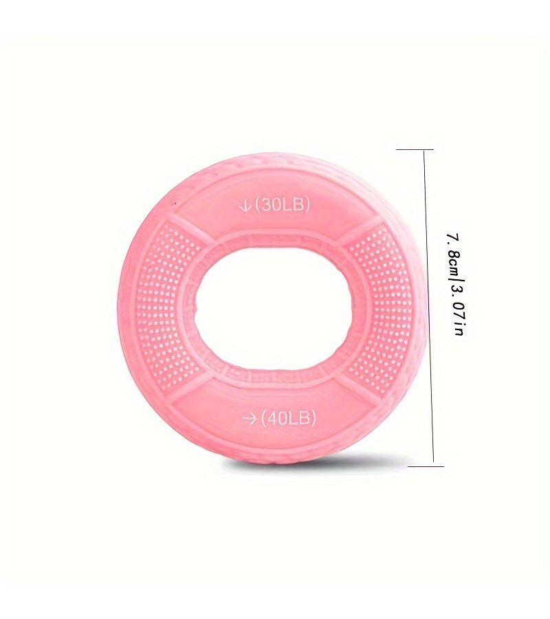 1pc Imitation Tire Grip Ring Strength Trainer Dark Green 20 To 30 Pounds For Muscle Building Rehabilitation Decompression - Image 2