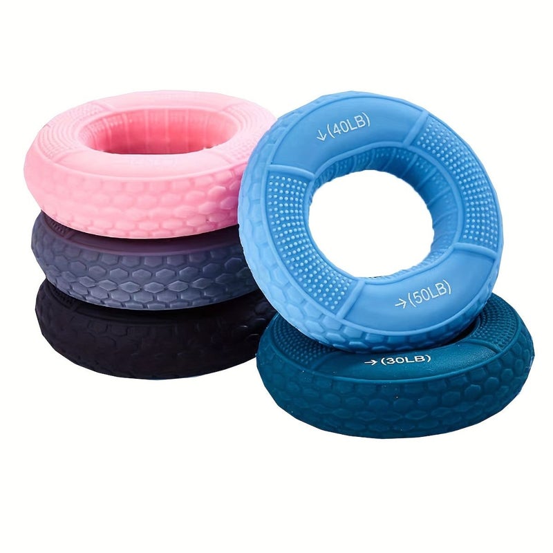 1pc Imitation Tire Grip Ring Strength Trainer Dark Green 20 To 30 Pounds For Muscle Building Rehabilitation Decompression - Image 3