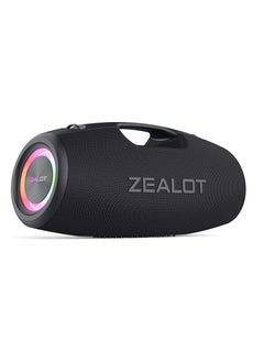 Zealot ZEALOT S78 Bluetooth Speaker, 120W Loud Bluetooth Box with Bass, IPX6 Waterproof, Music Box with Light, Power Bank, Bluetooth 5.2, Outdoor Speaker, Large Speaker for Camping, Beach, Gifts Black  - Image 1