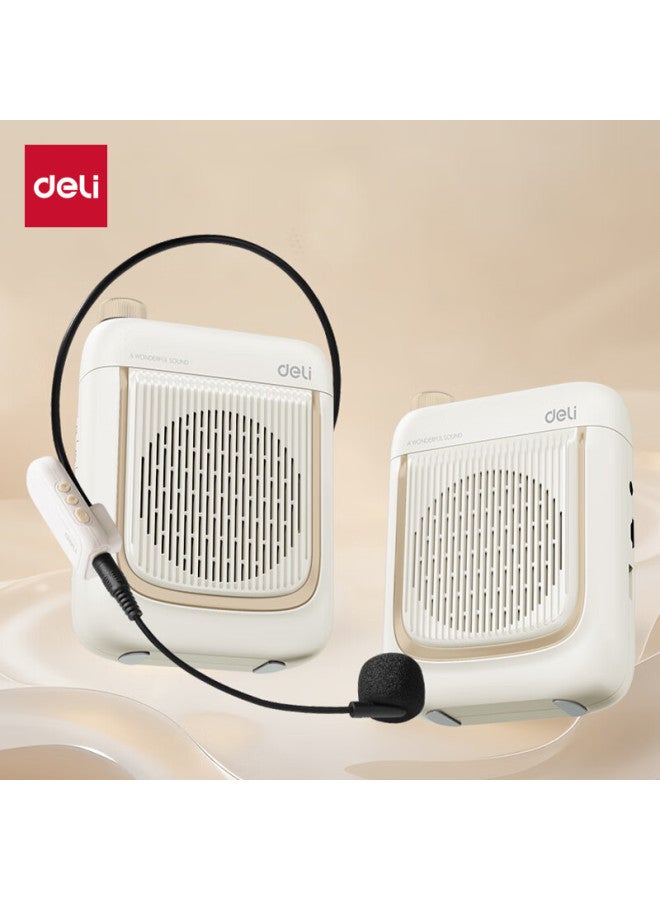Deli W Little Bee Amplifier, Teacher Guide Shopping Guide Lecturer Teaching Special Wireless Headset Portable High-power Microphone Speaker Player Horn Lt930t - Image 1