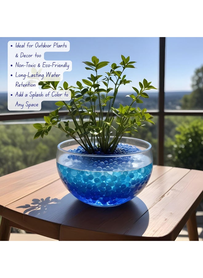 ARABIQO 50,000 Blue Water Gel Beads, Non-Toxic Blue Orbeez Gel Beads for Vase Filler, Centerpieces, Wedding Decorations, Floral & Home Décor, Soothing Sensory Play  - Image 3