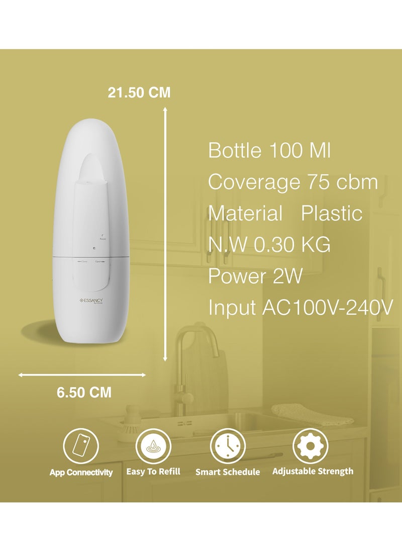 ScentAura White Aroma Diffuser, Plastic, LED, 100 ML, for Home & Office - pzsku/ZDAB1DF9DB56CC5A9334DZ/45/1741768330/cb4b0c93-b2dc-4a3d-b740-64c6290e278b