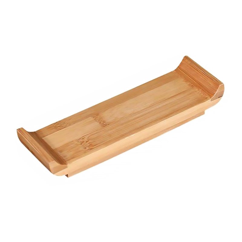 Small Wooden Sushi Serving Tray Japanese Sashimi Dish Plate for Home Dining Restaurant - Image 2