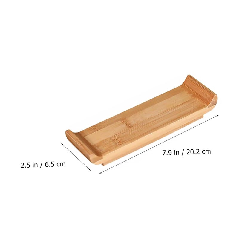 Small Wooden Sushi Serving Tray Japanese Sashimi Dish Plate for Home Dining Restaurant - Image 3