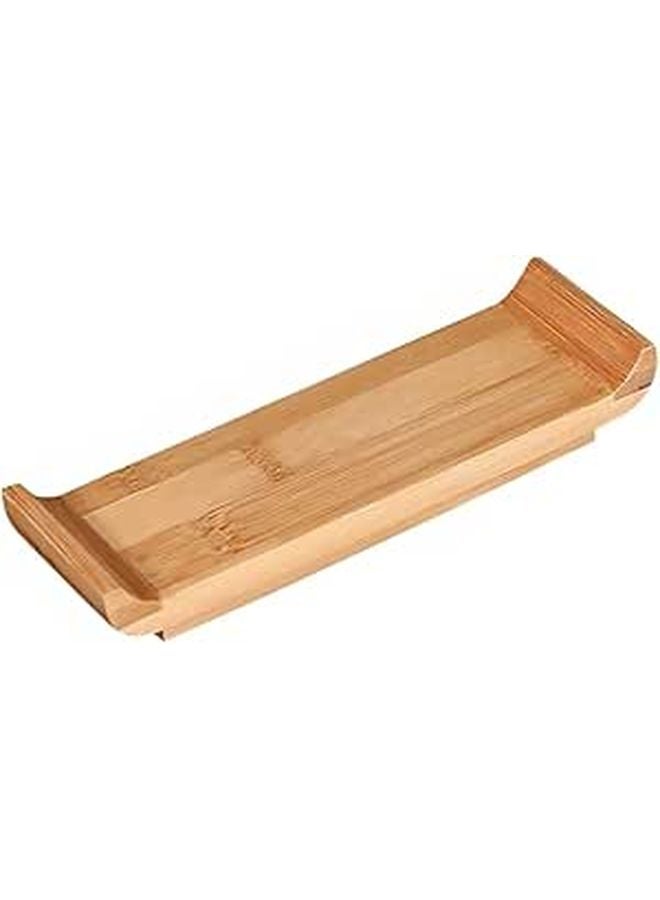 Small Wooden Sushi Serving Tray Japanese Sashimi Dish Plate for Home Dining Restaurant - Image 1