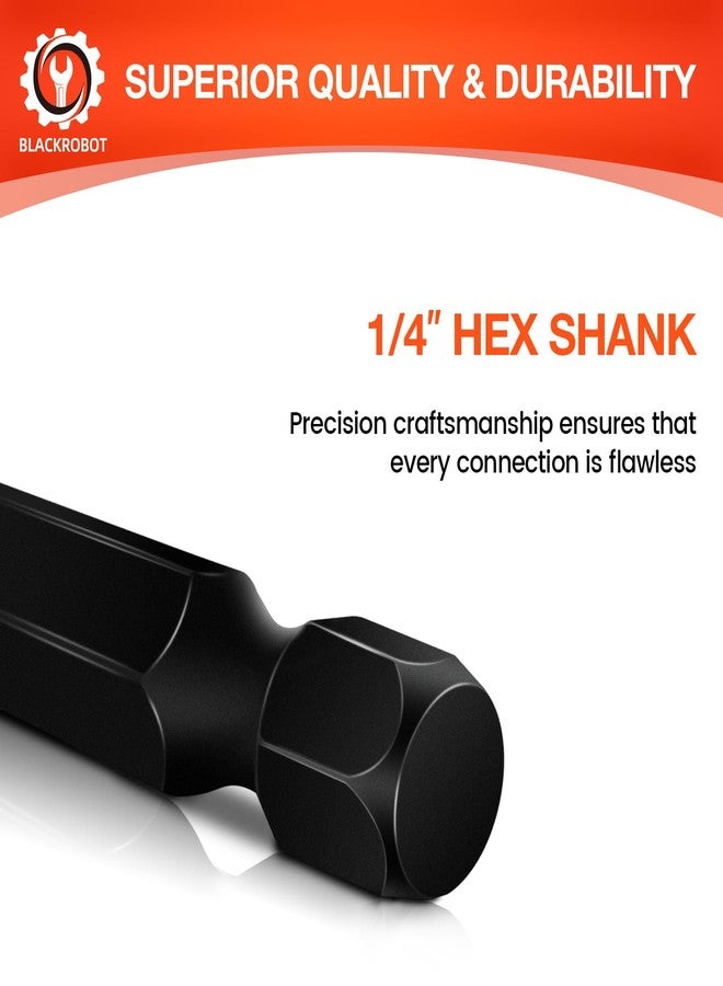 BLACKROBOT 10-Piece 1/4" to 3/8" Impact Socket Adapter Set, 1/4" Hex Shank to 3/8" Square Drive Converter for Automotive & DIY with Phosphated Surface - Image 4