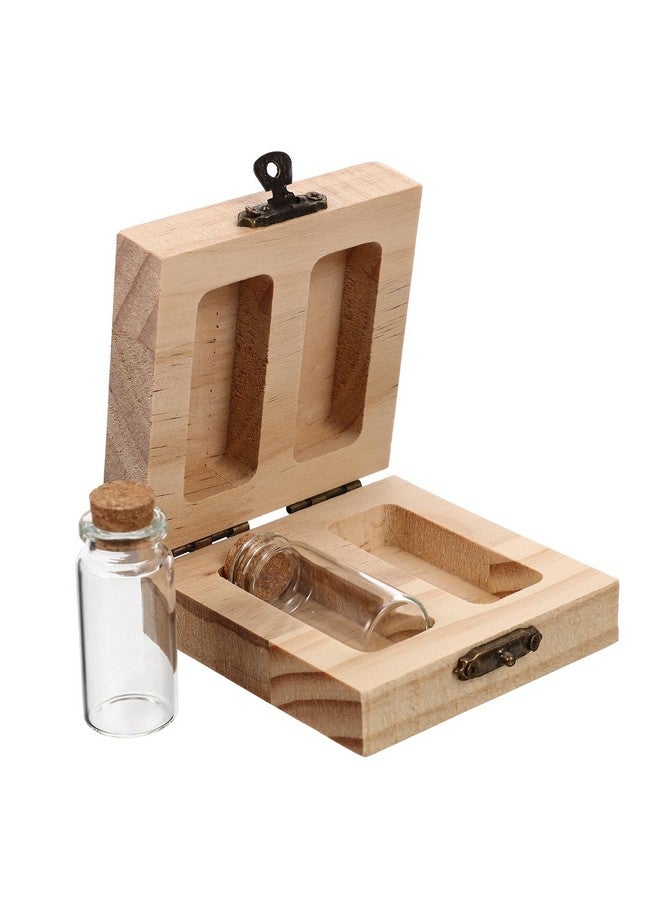 HOMSFOU Box Lanugo Umbilical Cord Preservation Fetal Hair Container Children Tooth Container Baby Tooth Teeth Bottles for Newborn Babies Adorable Pp Wooden Braces - Image 1