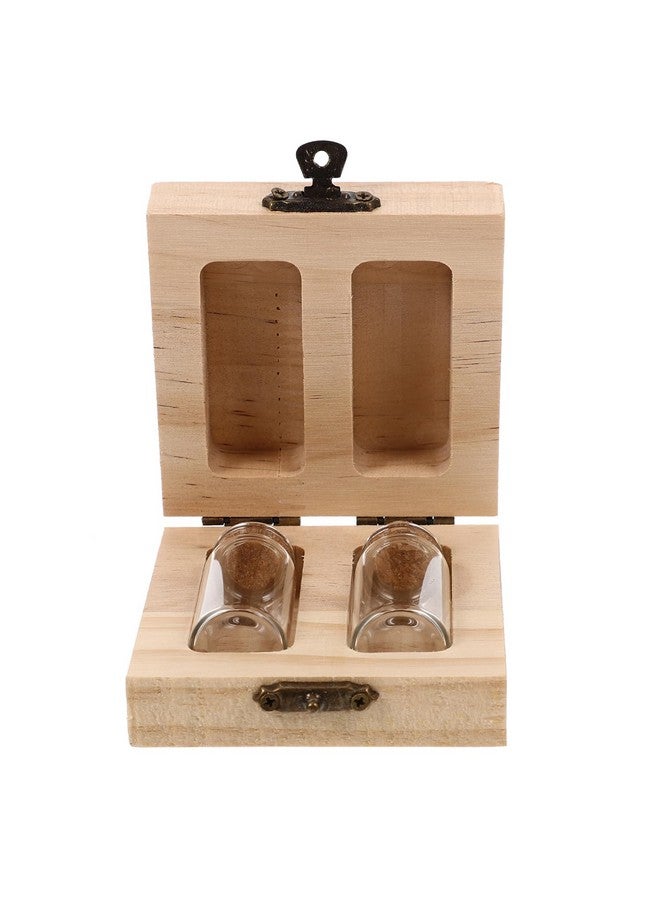 HOMSFOU Box Lanugo Umbilical Cord Preservation Fetal Hair Container Children Tooth Container Baby Tooth Teeth Bottles for Newborn Babies Adorable Pp Wooden Braces - Image 4