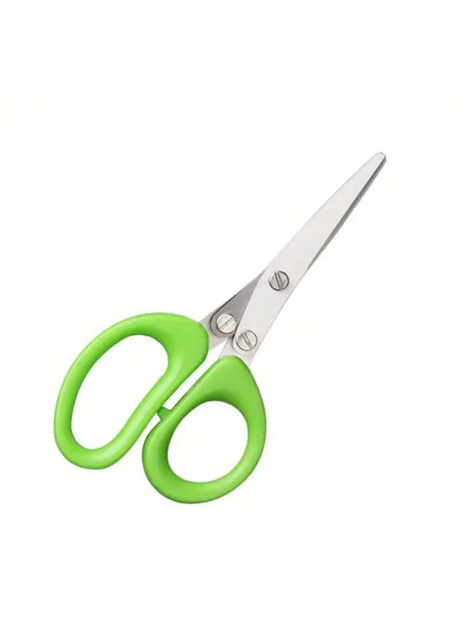 Five Layer Stainless Steel Kitchen Scissors Multifunctional Herb And Spice Cutter - Image 3