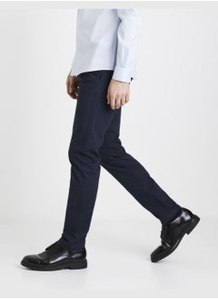 Celio Celio Casual Straight Pants - Blue  - Image 4