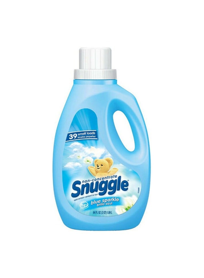 Snuggle Sparkle Fresh Scented 39 Washes Fabric Softener Blue 1.89Liters