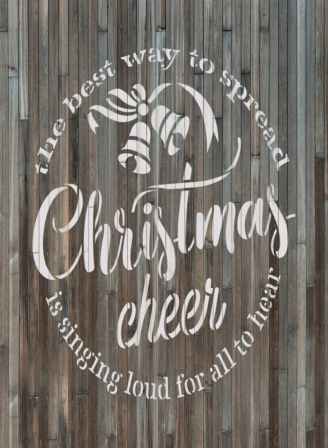 Stencil Revolution Christmas Cheer Stencil - Reusable Stencils for Painting - Create DIY Christmas Cheer Home Decor - Image 4
